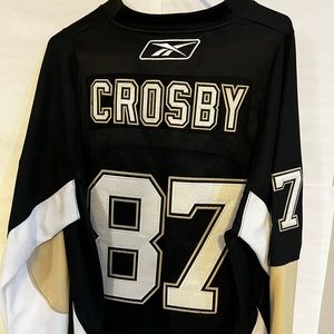 NHL Pittsburg Penguins Authentic Sydney Crosby Jersey by Reebok and CCM